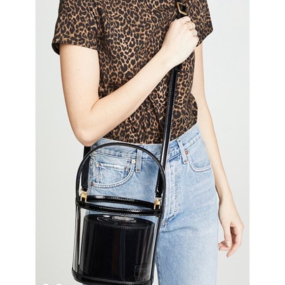 STAUD Handbags - STAUD Bissett Translucent Crossbody Bucket Bag